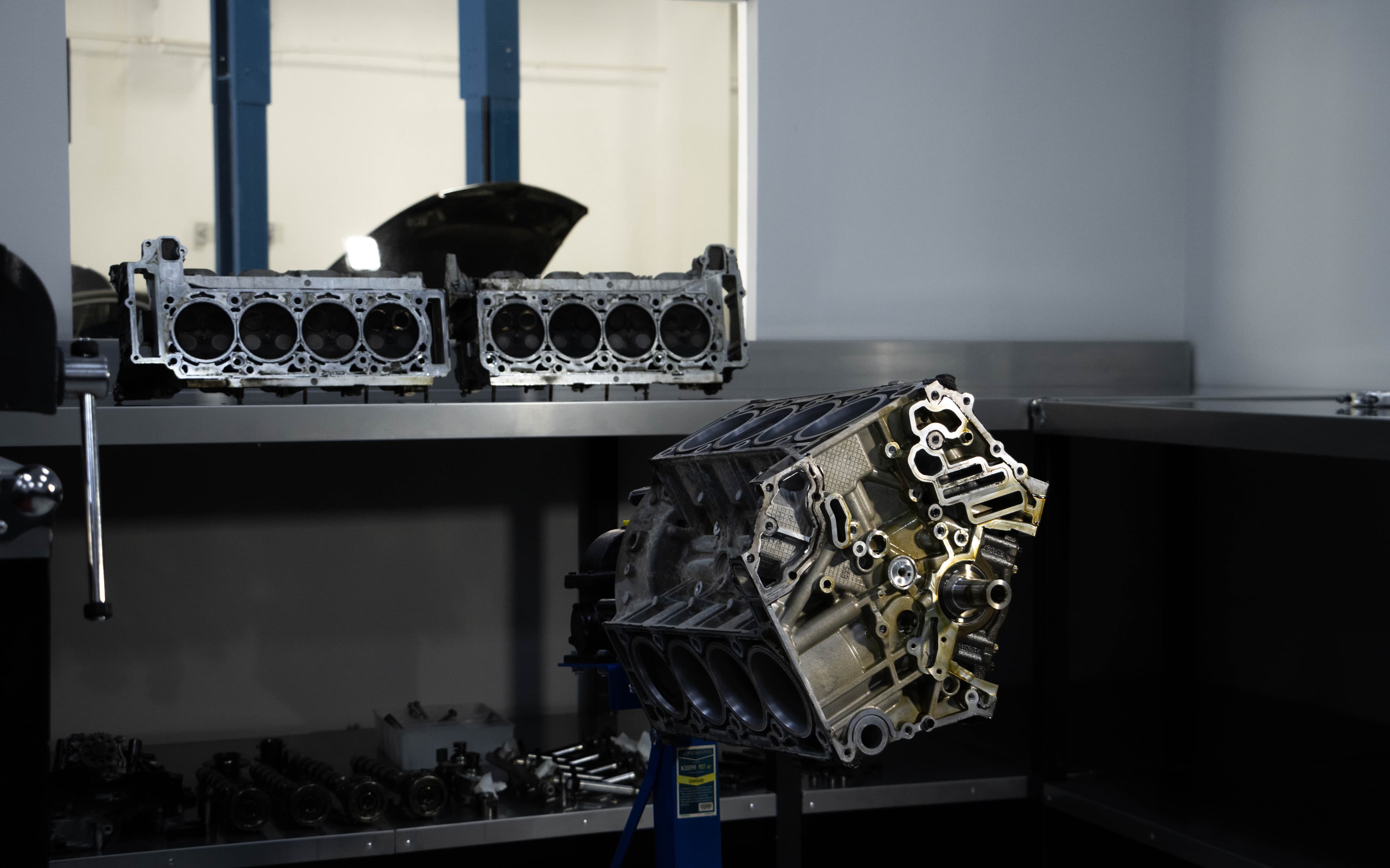 ABE performance engine build in the Dubai workshop