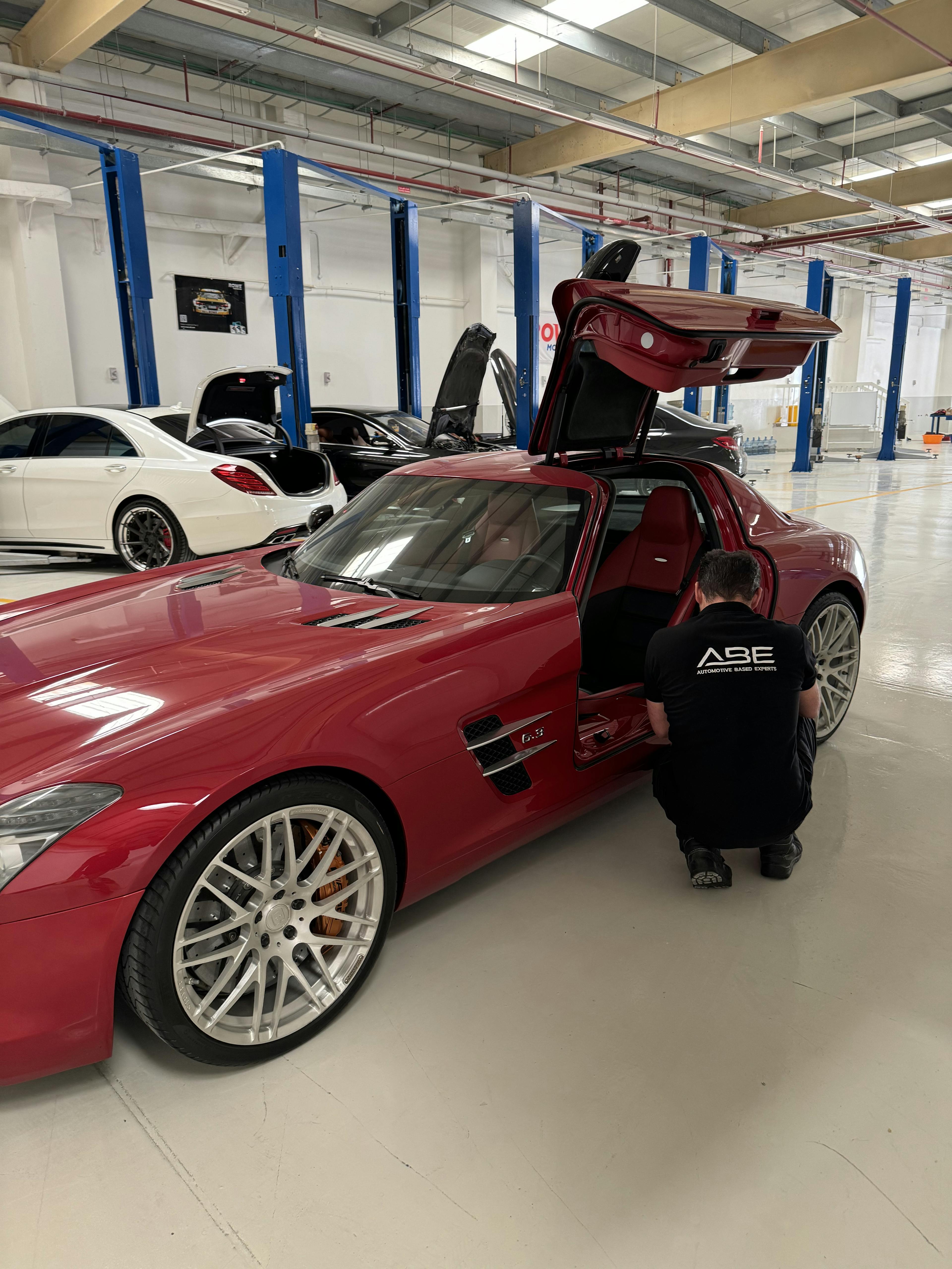 Mercedes SLS AMG at ABE Dubai