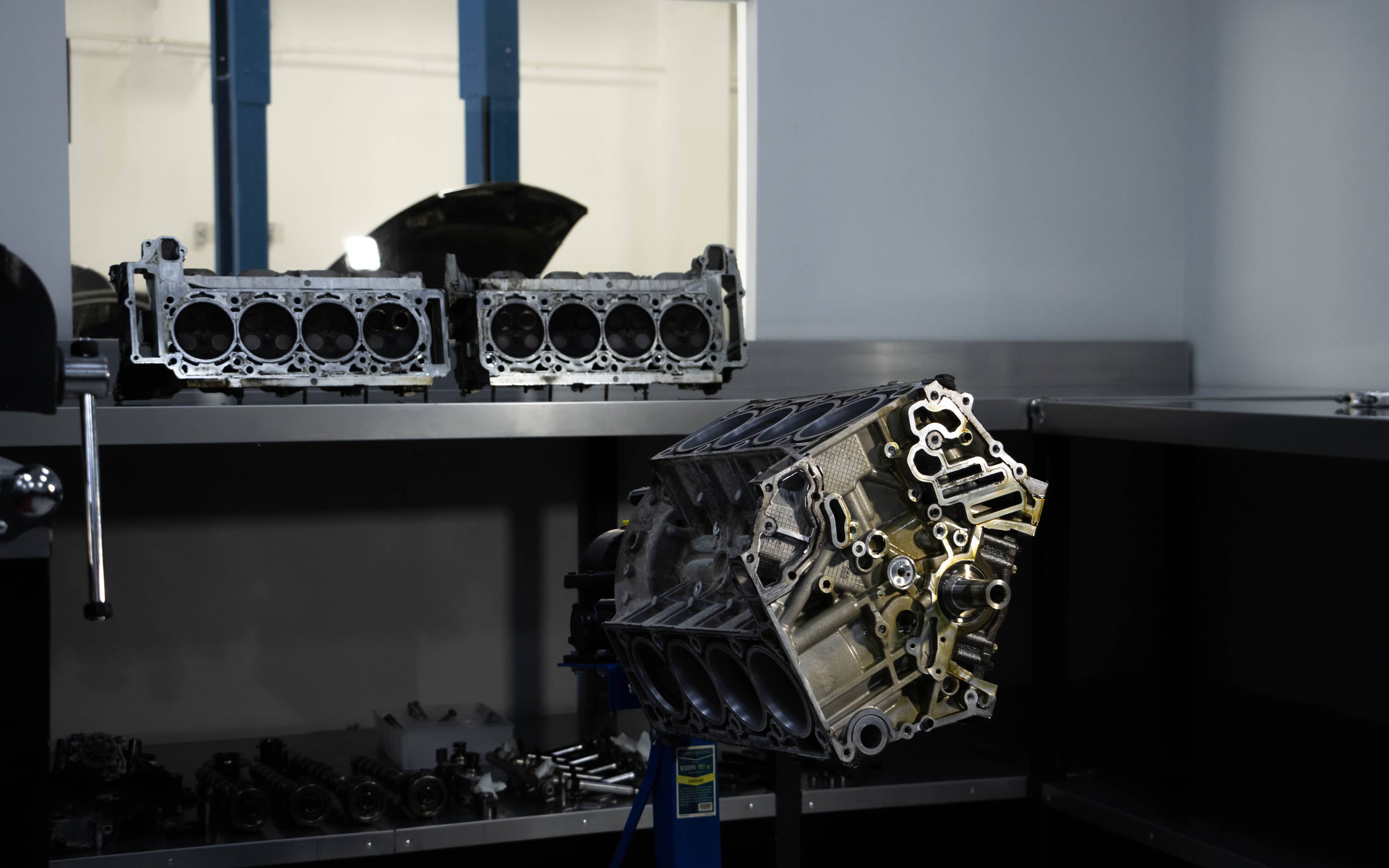 ABE performance engine build in the Dubai workshop