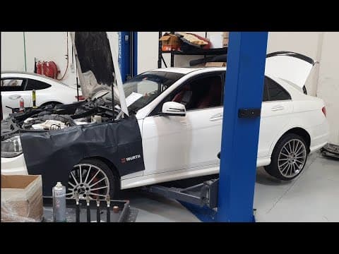 C63 2012 with 162k km check up (part 1)